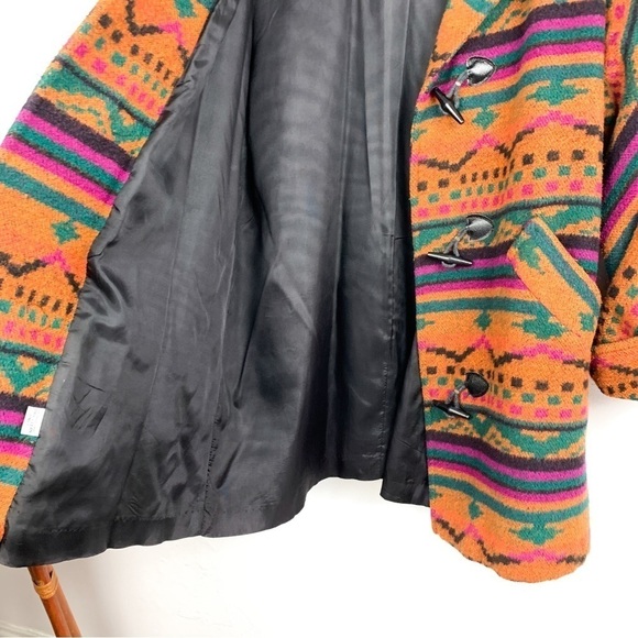 Vintage Hunters Run Southwestern Print Longline Coat Sz XXL - Picture 10 of 12